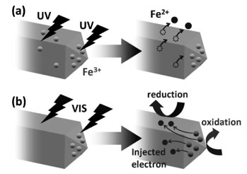 Fe-loaded rutile TiO2